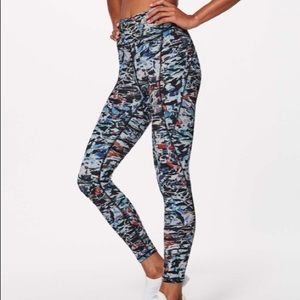 Lululemon Break Free Tights Culture Clash Black 6